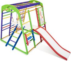 Дитячий спортивний куточок SportBaby Юнга Plus 3, Бук, від 12 місяців до 60 кг